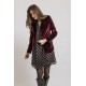 Veste costume en velours bordeaux