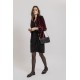 Veste costume en velours bordeaux