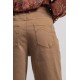 Pantalon large coloris tabac