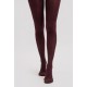 Collants opaques bordeaux