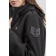 Parka mi-longue infroissable noire