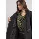 Parka mi-longue infroissable noire