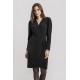 Robe cache cœur noir et lurex