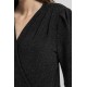 Robe cache cœur noir et lurex