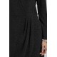 Robe cache cœur noir et lurex