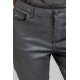 Pantalon slim gris argent