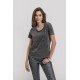 T-shirt brodé gris