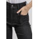 Jean droit large denim noir