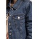 Veste en jean denim bleu