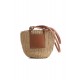 Sac seau coloris naturel et camel