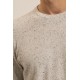 Pull col rond coloris grege