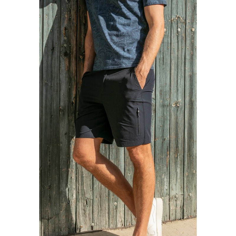 Short en tissu technique navy