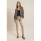 Pantalon slim beige