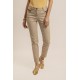 Pantalon slim beige