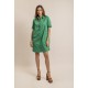 Robe chemise verte