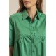 Robe chemise verte