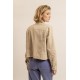 Veste en jean beige