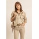 Veste en jean beige