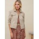 Veste en jean beige