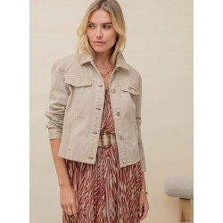 Beige denim jacket