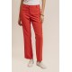 Pantalon tailleur infroissable orange