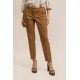 Pantalon seconde peau coloris caramel