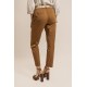 Pantalon seconde peau coloris caramel