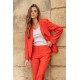 Veste tailleur infroissable orange