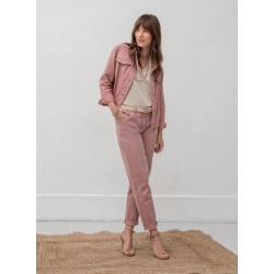 Wide-leg trousers in heather