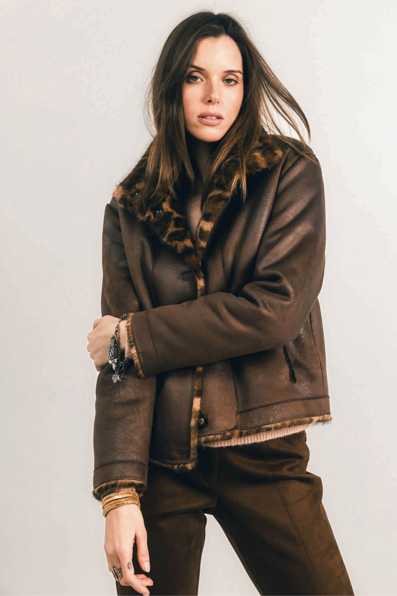 Blouson réversible léopard wild chic | Elora