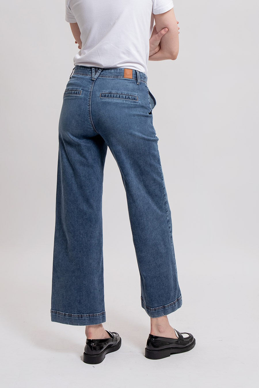 Jean large bleu foncé | Elora