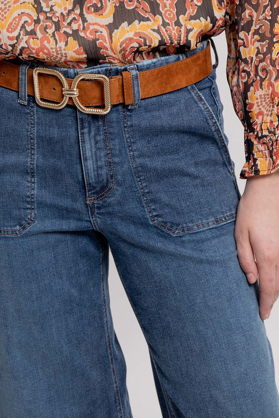 Jean large bleu foncé | Elora