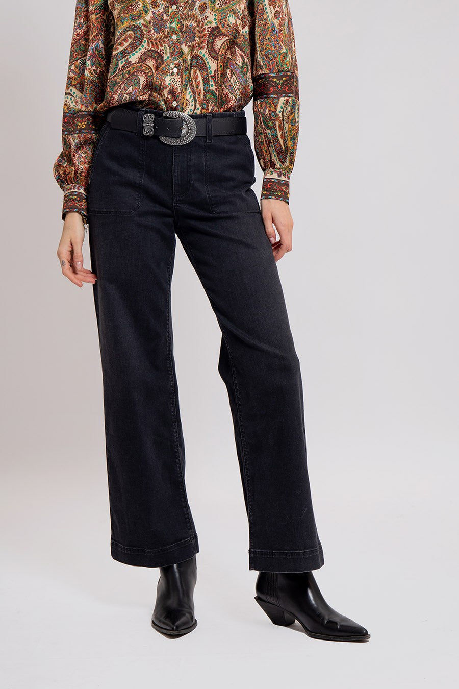 Jean large noir | Elora
