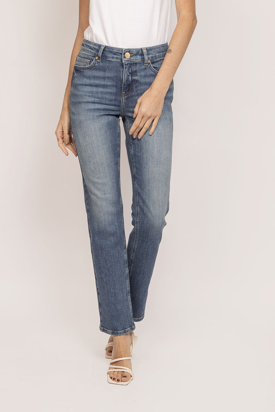 Jean droit bleu | Elora