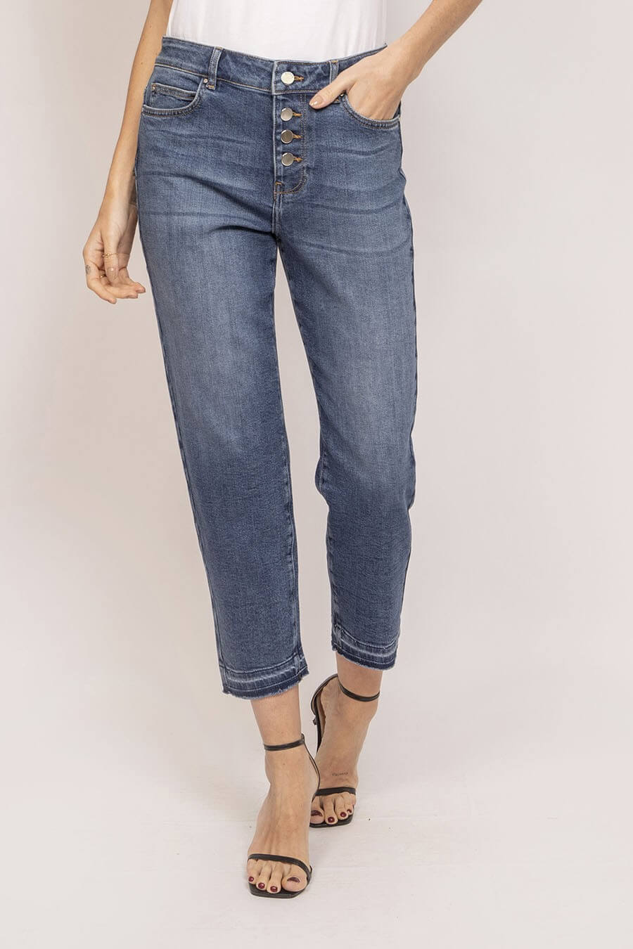 Jean slouchy bleu foncé | Elora