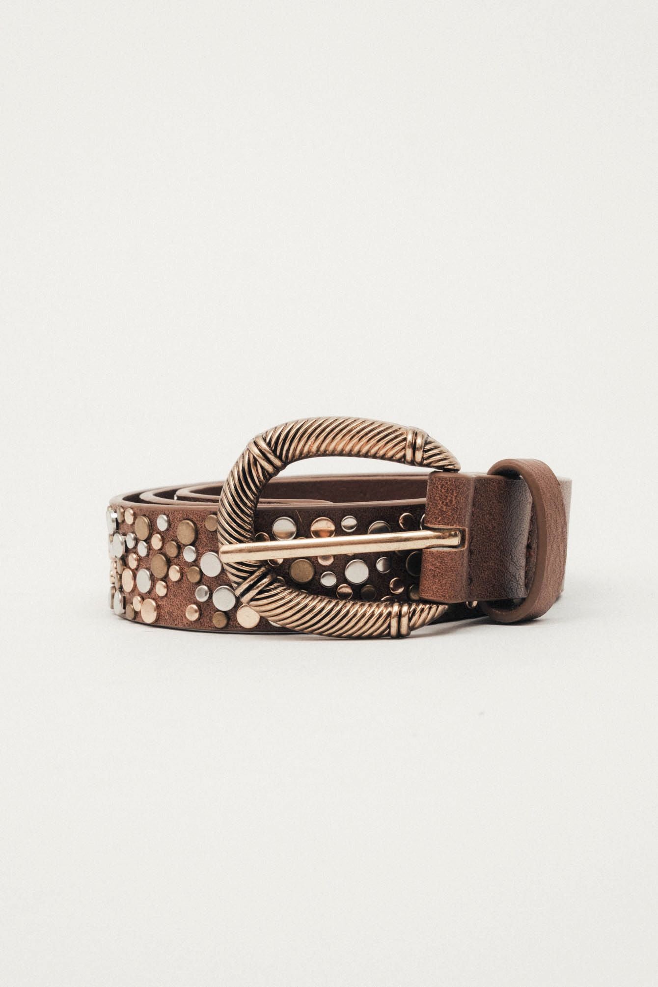Ceinture camel rivets | Elora
