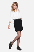 Collants satinés gris fumé | Elora
