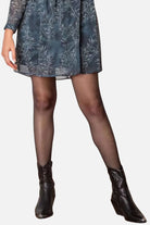 Collants satinés coloris noir | Elora