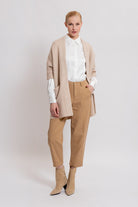 Pantalon coupe loose coloris beige | Elora