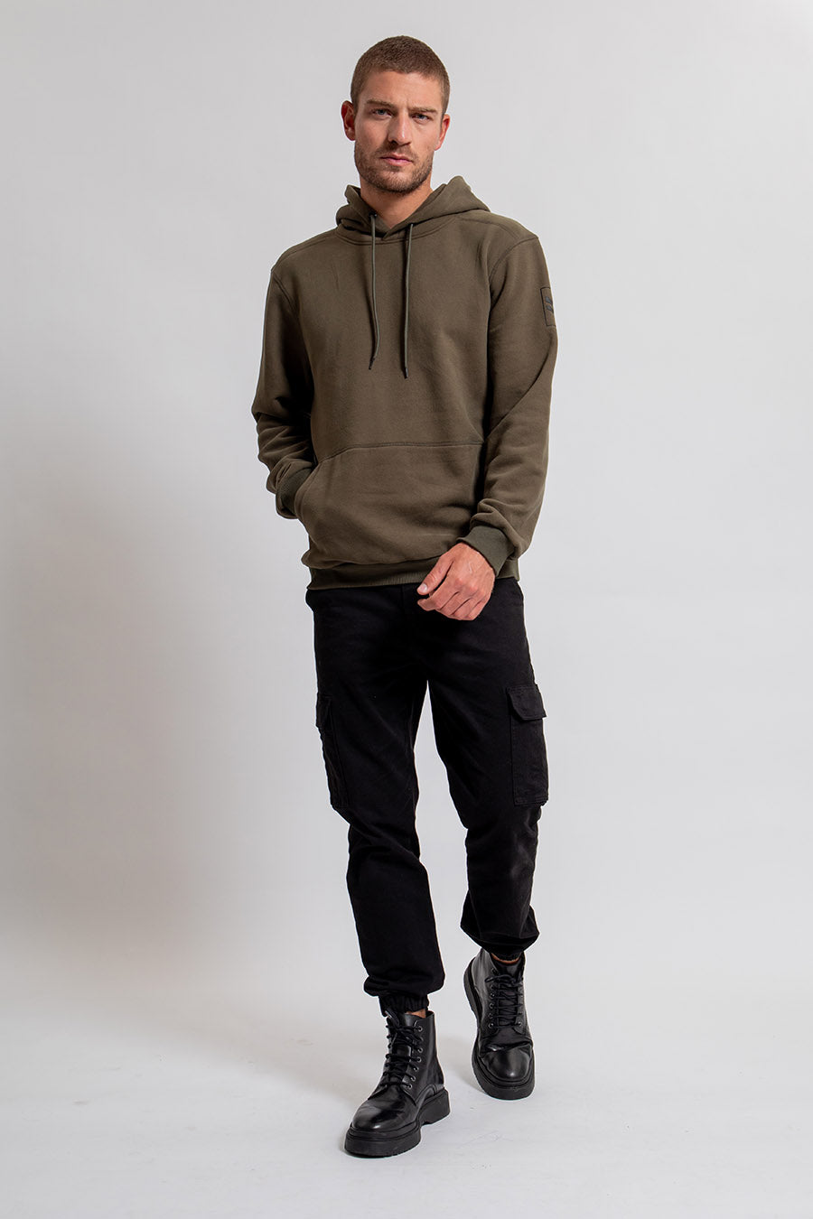 Pantalon cargo noir | Elora