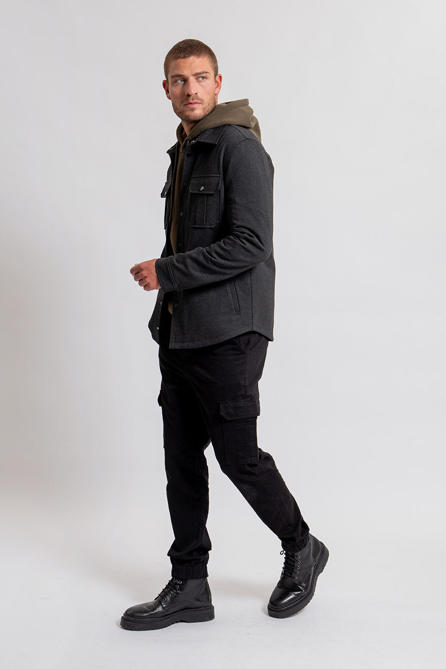 Pantalon cargo noir | Elora