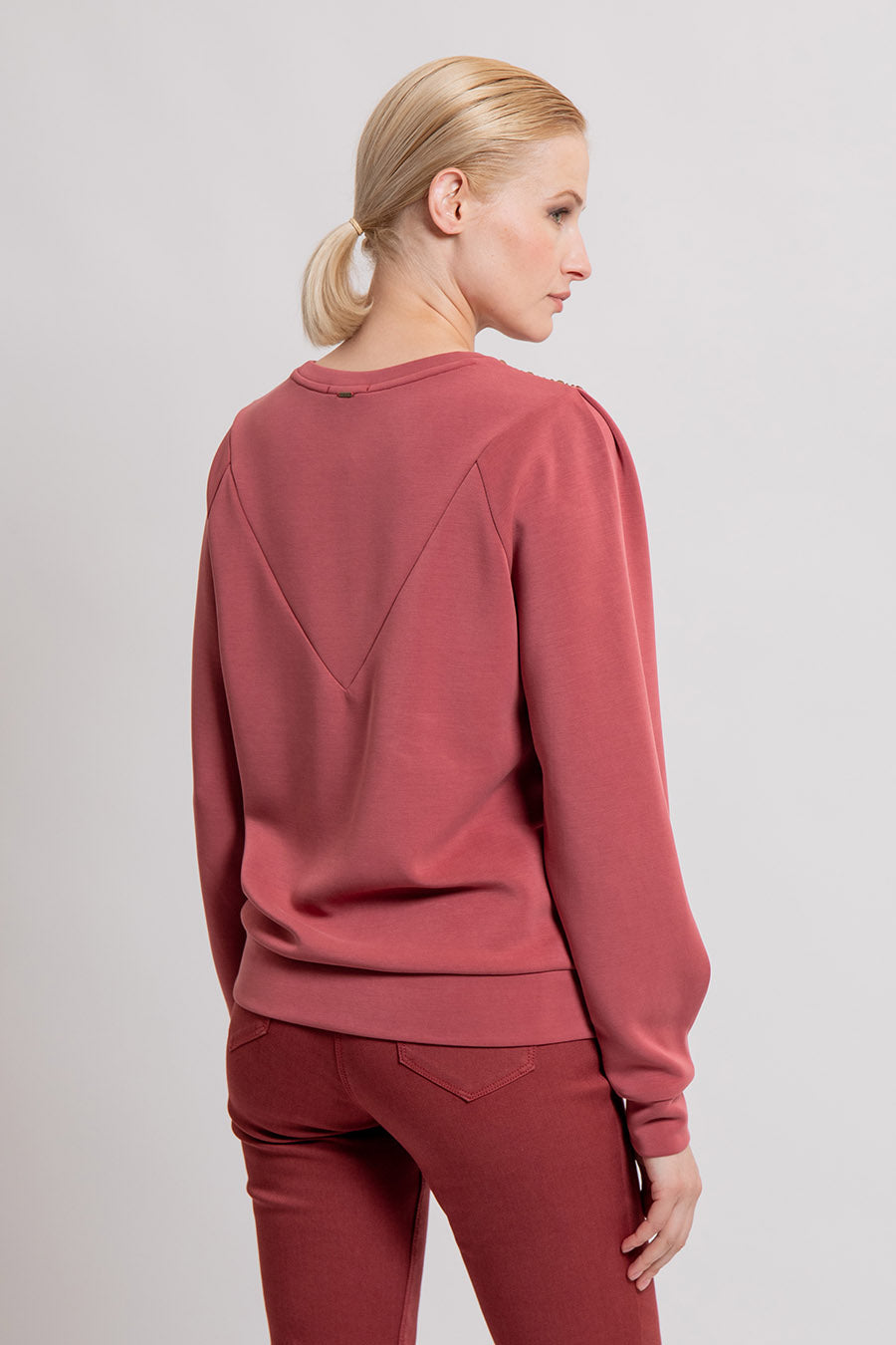 Sweat ultra doux coloris grenat | Elora