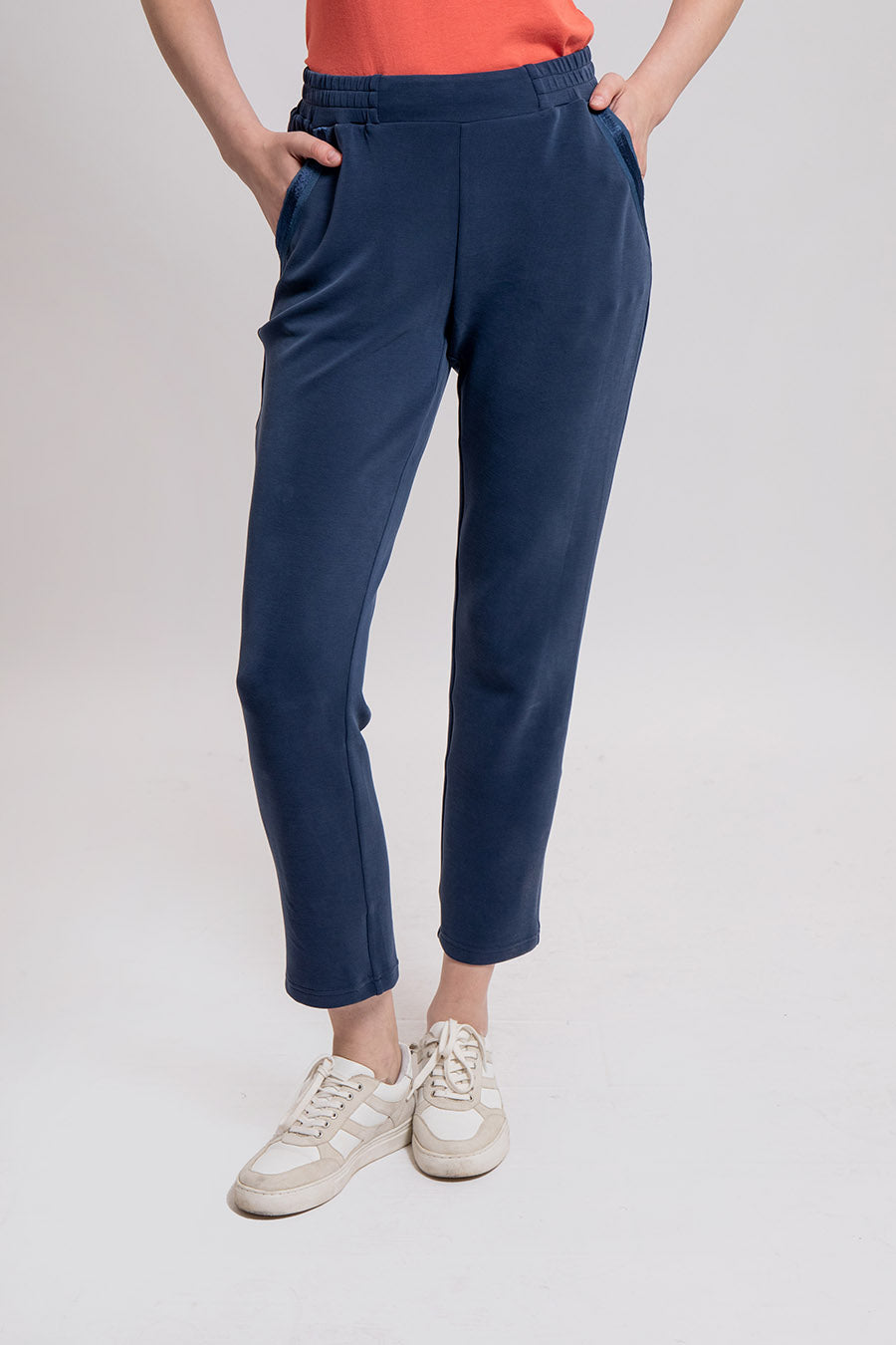 Pantalon ultra doux en modal bleu | Elora