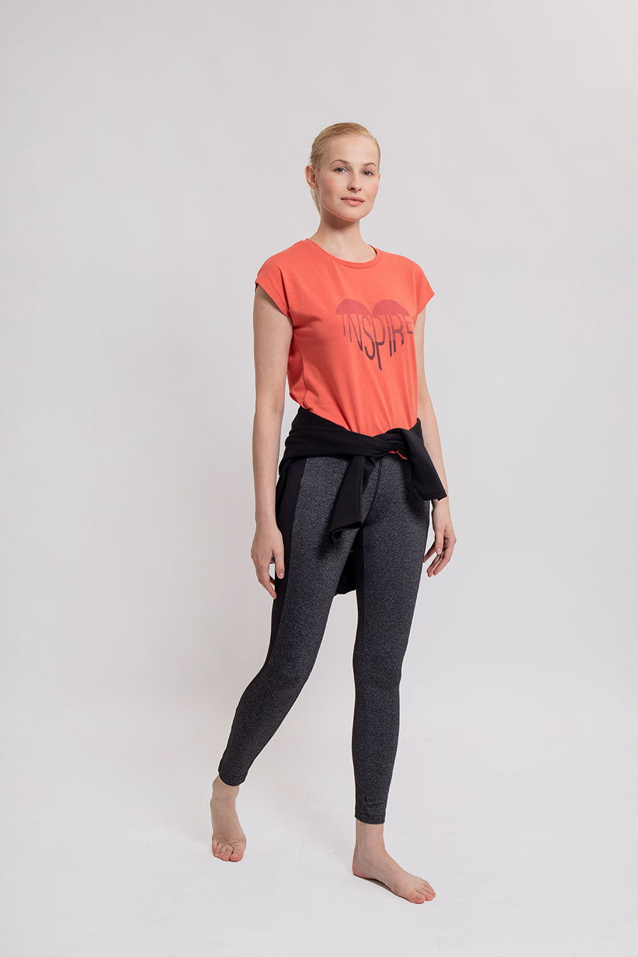 Tee shirt en modal orangé | Elora