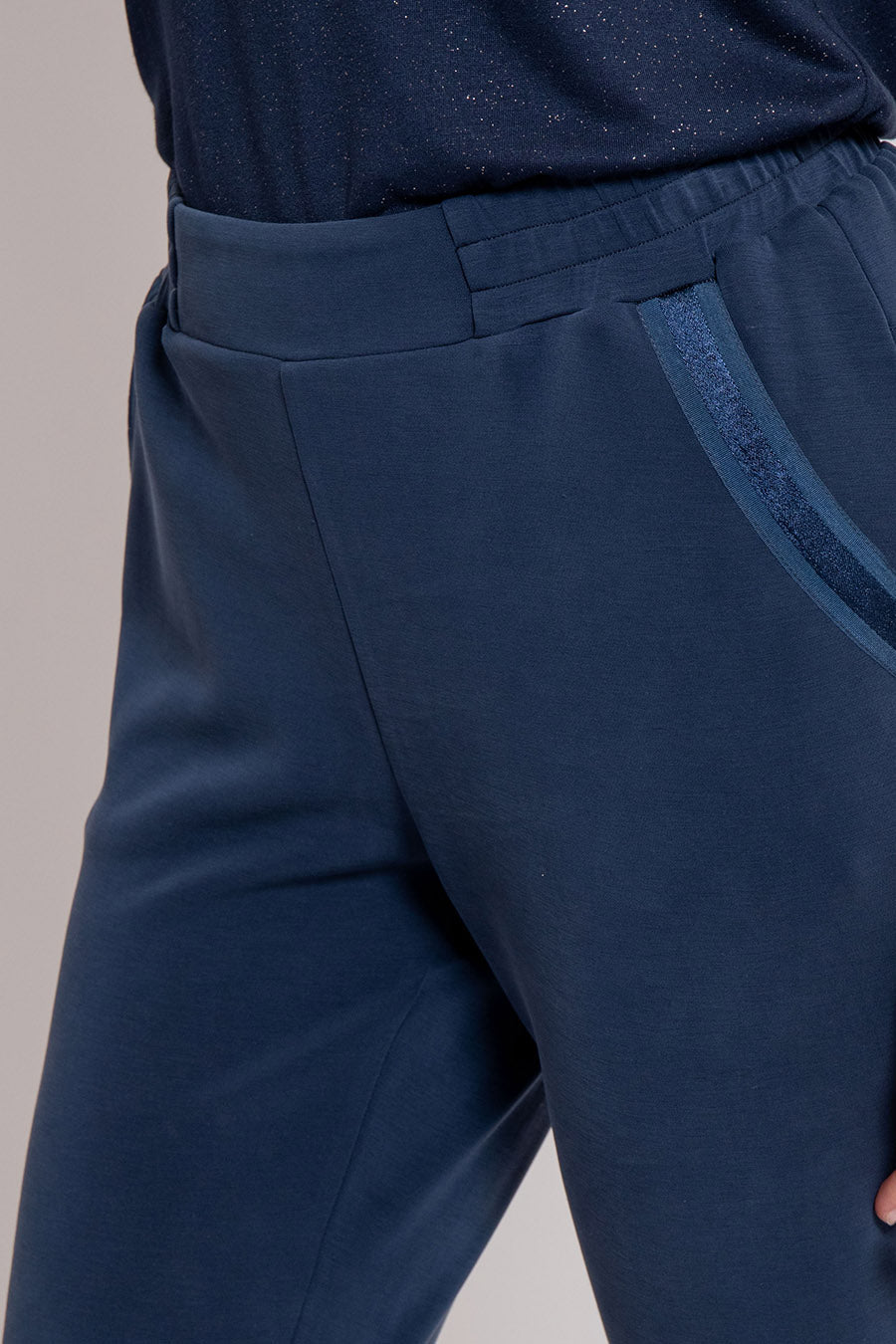 Pantalon ultra doux en modal bleu | Elora