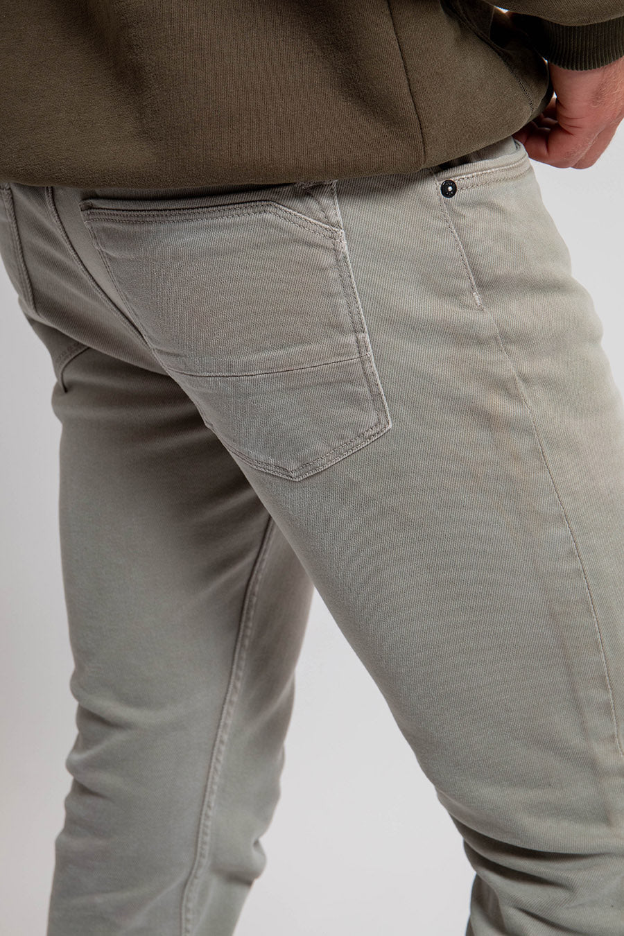Pantalon coupe droite kaki clair | Elora