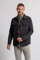 Surchemise en maille milano gris chiné | Elora