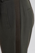 Pantalon esprit néo jogging coloris kaki | Elora