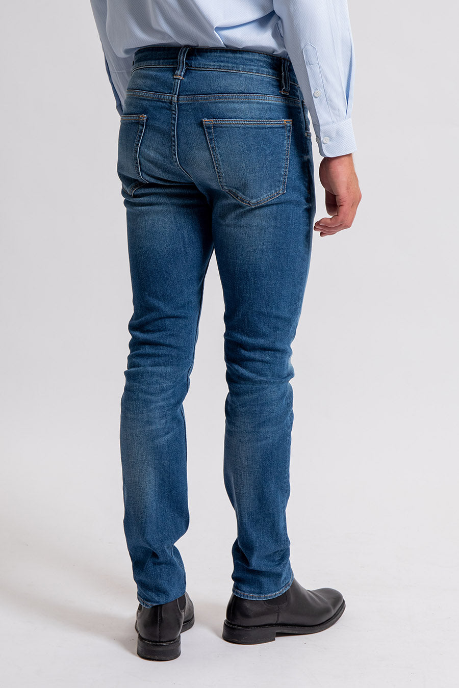 Jean coupe droite fittée bleu | Elora