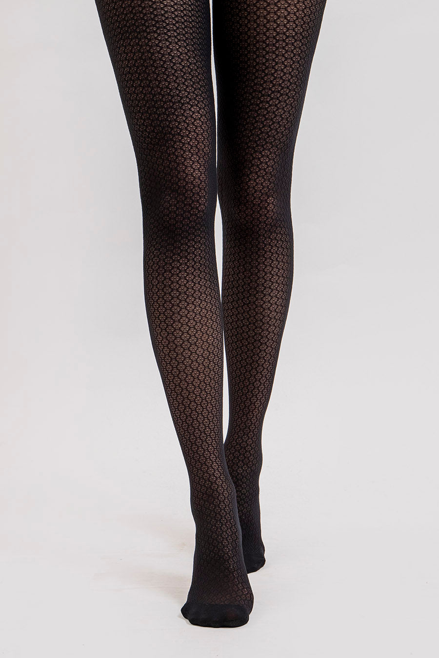 Collants nid d'abeille noirs | Elora